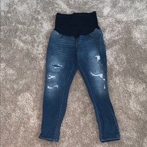 Liz Lange Maternity (Target) distressed jeans